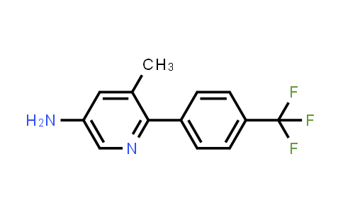 CAS No. 872254-89-2, 5-Amino-3-methyl-2-(4-(trifluoromethyl)phenyl)pyridine