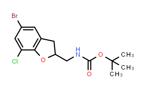 DY576393 | 872518-71-3 | tert-Butyl ((5-bromo-7-chloro-2,3-dihydrobenzofuran-2-yl)methyl)carbamate
