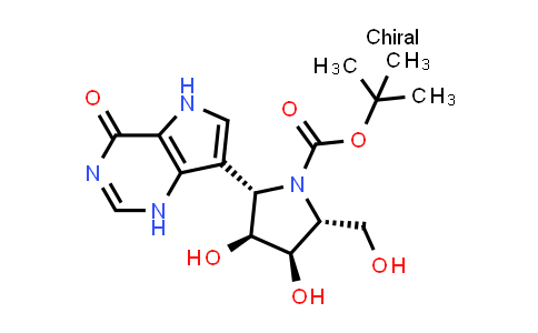 CAS No. 872534-33-3, 1-Pyrrolidinecarboxylic acid, 2-(4,5-dihydro-4-oxo-1H-pyrrolo[3,2-d]pyrimidin-7-yl)-3,4-dihydroxy-5-(hydroxymethyl)-, 1,1-dimethylethyl ester, (2S,3S,4R,5R)-