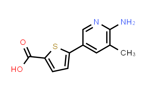 CAS No. 872838-45-4, 5-(6-Amino-5-methylpyridin-3-yl)thiophene-2-carboxylic acid