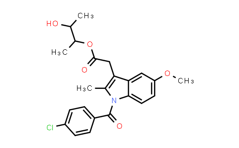 CAS No. 87293-45-6, 1H-Indole-3-acetic acid, 1-(4-chlorobenzoyl)-5-methoxy-2-methyl-, 2-hydroxy-1-methylpropyl ester