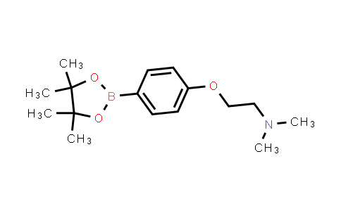 873078-93-4 | N,N-Dimethyl-2-(4-(4,4,5,5-tetramethyl-1,3,2-dioxaborolan-2-yl)phenoxy)ethanamine