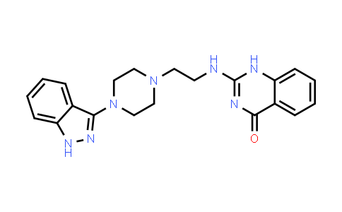 CAS No. 873107-38-1, 4(1H)-Quinazolinone, 2-[[2-[4-(1H-indazol-3-yl)-1-piperazinyl]ethyl]amino]-