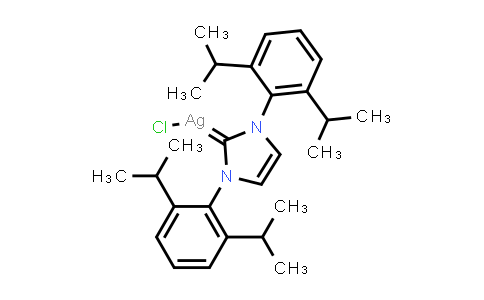 CAS No. 873297-19-9, Chloro[1,3-bis(2,6-diisopropylphenyl)imidazol-2-ylidene]silver