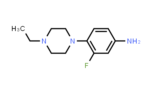 CAS No. 873537-27-0, 4-(4-Ethyl-1-piperazinyl)-3-fluoro-benzenamine
