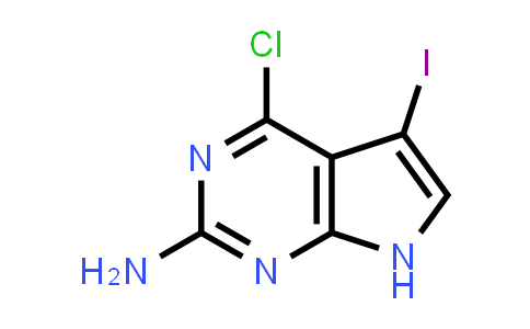 CAS No. 873792-88-2, 4-Chloro-5-iodo-7H-pyrrolo[2,3-d]pyrimidin-2-amine