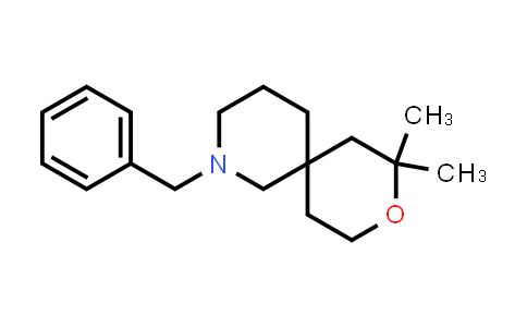 CAS No. 87399-97-1, 9-Oxa-2-azaspiro[5.5]undecane, 8,8-dimethyl-2-(phenylmethyl)-