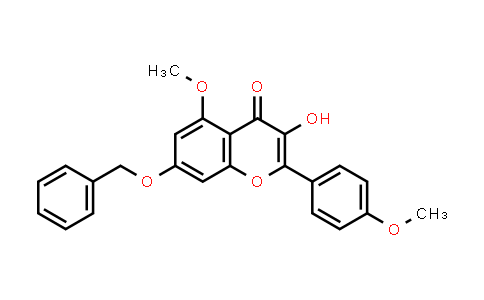 CAS No. 874202-33-2, 4H-1-Benzopyran-4-one, 3-hydroxy-5-methoxy-2-(4-methoxyphenyl)-7-(phenylmethoxy)-