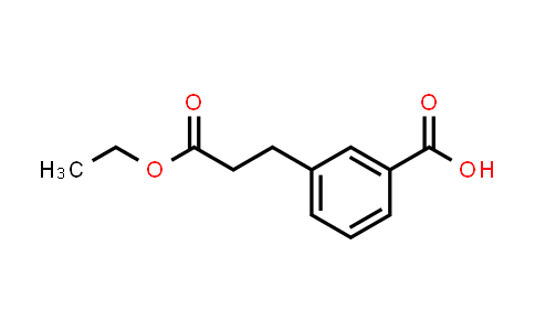 CAS No. 874204-67-8, 3-(3-Ethoxy-3-oxopropyl)benzoic acid