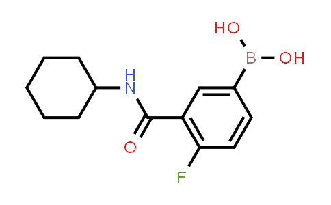 CAS No. 874219-24-6, (3-(Cyclohexylcarbamoyl)-4-fluorophenyl)boronic acid