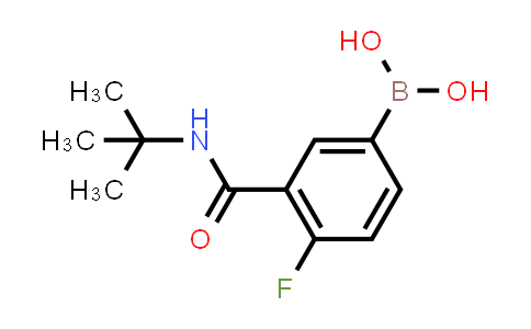 CAS No. 874219-26-8, (3-(tert-Butylcarbamoyl)-4-fluorophenyl)boronic acid