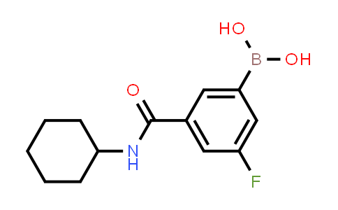 CAS No. 874219-42-8, (3-(Cyclohexylcarbamoyl)-5-fluorophenyl)boronic acid