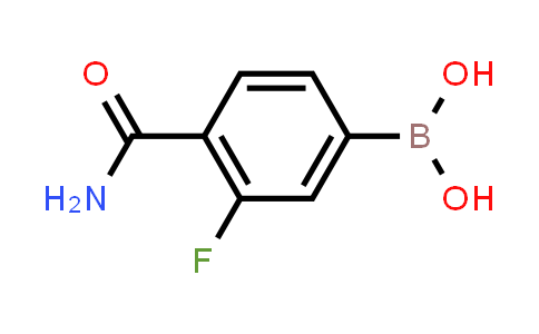 CAS No. 874288-39-8, (4-Carbamoyl-3-fluorophenyl)boronic acid