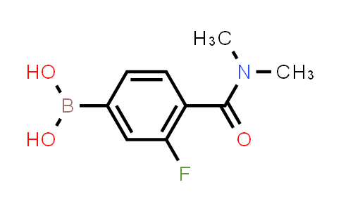 CAS No. 874289-13-1, (4-(Dimethylcarbamoyl)-3-fluorophenyl)boronic acid
