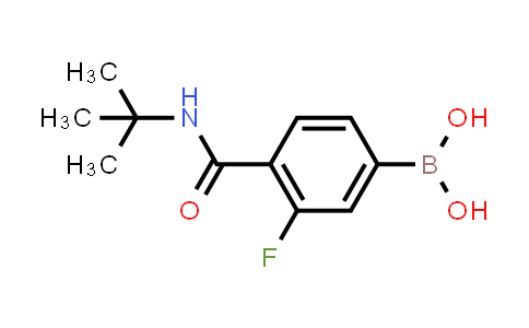CAS No. 874289-18-6, (4-(tert-Butylcarbamoyl)-3-fluorophenyl)boronic acid