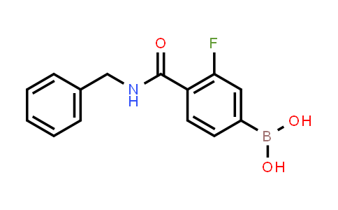CAS No. 874289-19-7, (4-(Benzylcarbamoyl)-3-fluorophenyl)boronic acid