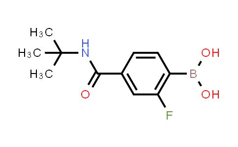 CAS No. 874289-35-7, (4-(tert-Butylcarbamoyl)-2-fluorophenyl)boronic acid