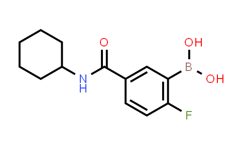 CAS No. 874289-44-8, (5-(Cyclohexylcarbamoyl)-2-fluorophenyl)boronic acid