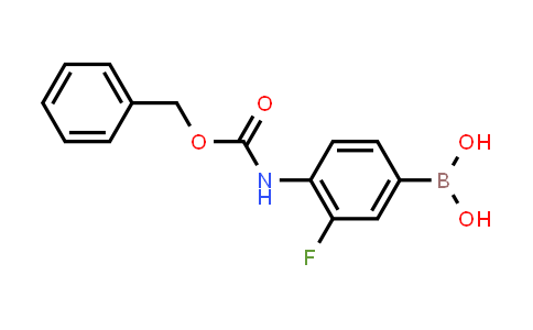 CAS No. 874290-60-5, (4-(((Benzyloxy)carbonyl)amino)-3-fluorophenyl)boronic acid