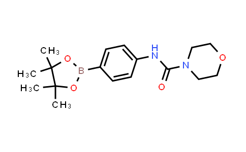 CAS No. 874290-97-8, N-(4-(4,4,5,5-Tetramethyl-1,3,2-dioxaborolan-2-yl)phenyl)morpholine-4-carboxamide