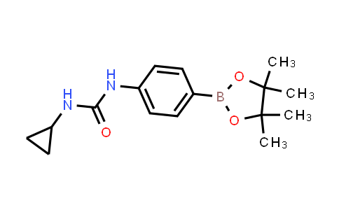 CAS No. 874297-79-7, 1-Cyclopropyl-3-(4-(4,4,5,5-tetramethyl-1,3,2-dioxaborolan-2-yl)phenyl)urea