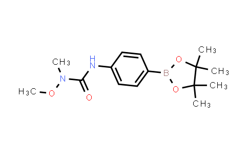 CAS No. 874297-84-4, 1-Methoxy-1-methyl-3-(4-(4,4,5,5-tetramethyl-1,3,2-dioxaborolan-2-yl)phenyl)urea