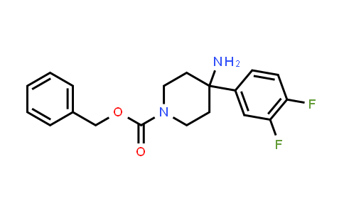 CAS No. 874352-81-5, Benzyl 4-amino-4-(3,4-difluorophenyl)piperidine-1-carboxylate