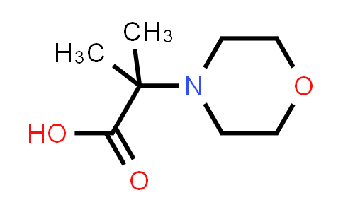 CAS No. 87439-10-9, 2-Methyl-2-morpholin-4-ylpropanoic acid