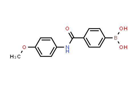 CAS No. 874459-91-3, (4-((4-methoxyphenyl)carbamoyl)phenyl)boronic acid