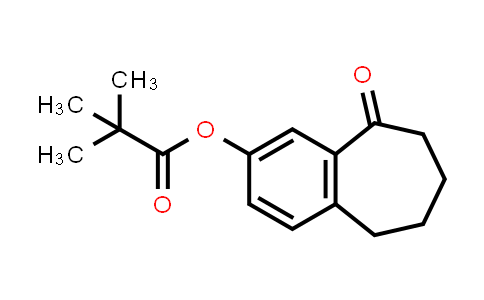 CAS No. 87451-94-3, 9-Oxo-6,7,8,9-tetrahydro-5H-benzo[7]annulen-2-yl pivalate