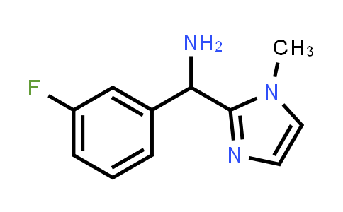 CAS No. 874623-46-8, (3-Fluorophenyl)(1-methyl-1H-imidazol-2-yl)methanamine