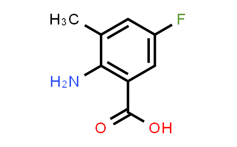 CAS No. 874804-25-8, 2-Amino-5-fluoro-3-methylbenzoic acid