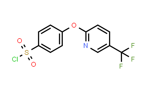 CAS No. 874838-96-7, 4-((5-(Trifluoromethyl)pyridin-2-yl)oxy)benzenesulfonyl chloride