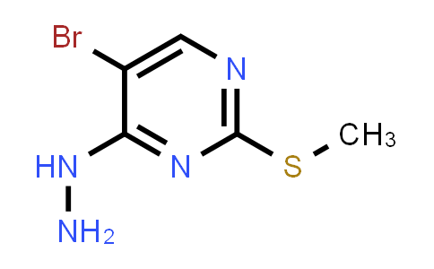 CAS No. 875-96-7, 5-Bromo-4-hydrazinyl-2-(methylthio)pyrimidine