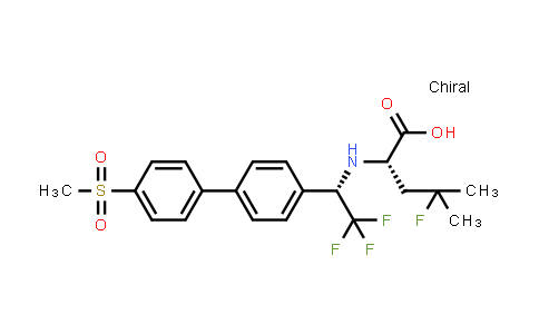 DY576645 | 875272-89-2 | (S)-4-fluoro-4-methyl-2-((S)-2,2,2-trifluoro-1-(4'-(methylsulfonyl)biphenyl-4-yl)ethylamino)pentanoic acid