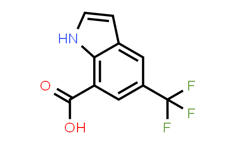 CAS No. 875306-19-7, 5-(Trifluoromethyl)-1H-indole-7-carboxylic acid