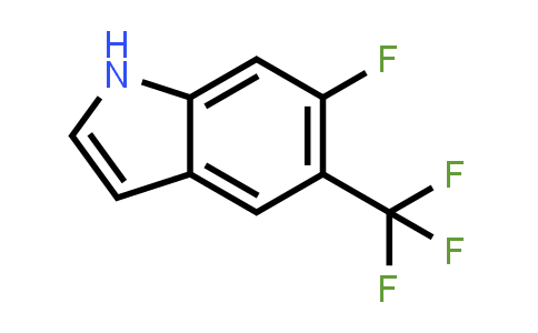 CAS No. 875306-79-9, 6-Fluoro-5-(trifluoromethyl)-1H-indole