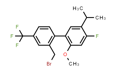 CAS No. 875548-98-4, 2'-(Bromomethyl)-4-fluoro-5-isopropyl-2-methoxy-4'-(trifluoromethyl)biphenyl