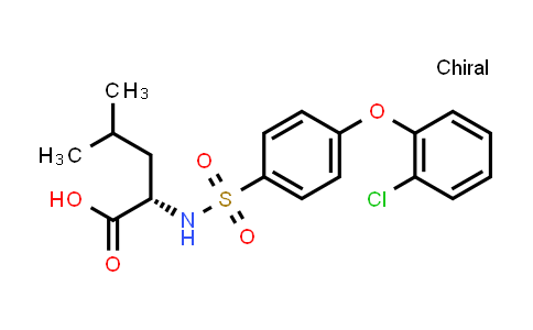 CAS No. 875901-35-2, ((4-(2-Chlorophenoxy)phenyl)sulfonyl)leucine