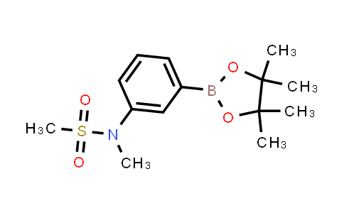 CAS No. 875917-19-4, N-Methyl-N-(3-(4,4,5,5-tetramethyl-1,3,2-dioxaborolan-2-yl)phenyl)methanesulfonamide
