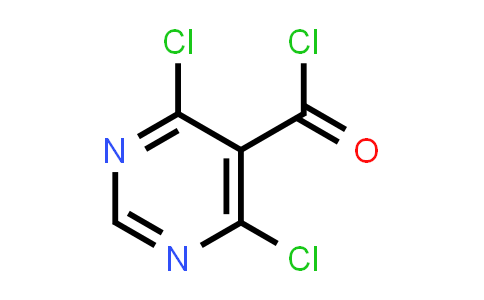 CAS No. 87600-97-3, 5-Pyrimidinecarbonyl chloride, 4,6-dichloro-