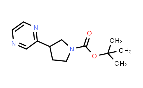 CAS No. 876060-52-5, tert-Butyl 3-(pyrazin-2-yl)pyrrolidine-1-carboxylate