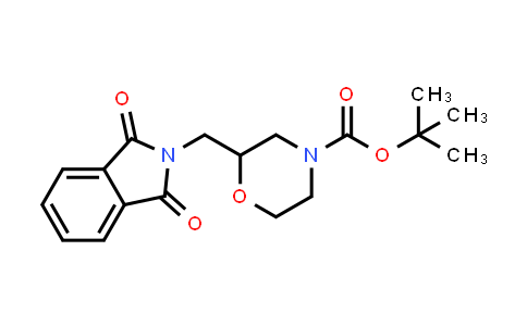 CAS No. 876147-52-3, tert-Butyl 2-((1,3-dioxoisoindolin-2-yl)methyl)morpholine-4-carboxylate