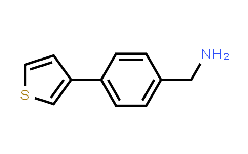 CAS No. 876317-18-9, Benzenemethanamine, 4-(3-thienyl)-