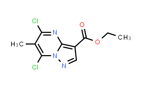 CAS No. 876391-25-2, Ethyl 5,7-dichloro-6-methylpyrazolo[1,5-a]pyrimidine-3-carboxylate