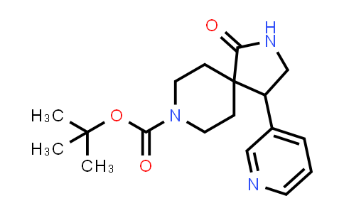 CAS No. 876592-69-7, tert-Butyl 1-oxo-4-(pyridin-3-yl)-2,8-diazaspiro[4.5]decane-8-carboxylate