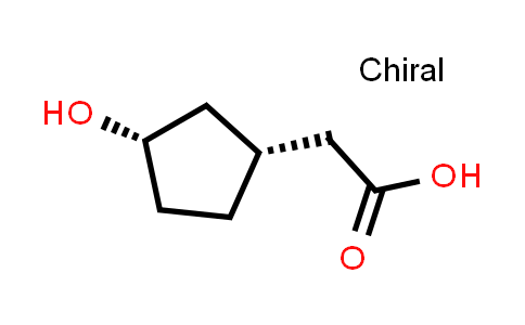 CAS No. 876605-24-2, 2-[(1R,3S)-rel-3-Hydroxycyclopentyl]acetic acid