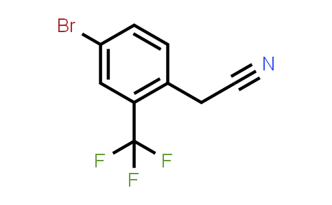 CAS No. 877131-92-5, 2-(4-Bromo-2-(trifluoromethyl)phenyl)acetonitrile