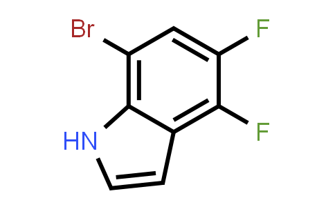 CAS No. 877160-16-2, 7-Bromo-4,5-difluoro-1H-indole
