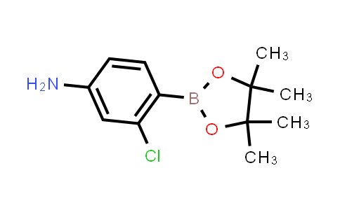 CAS No. 877160-63-9, 3-Chloro-4-(4,4,5,5-tetramethyl-1,3,2-dioxaborolan-2-yl)aniline